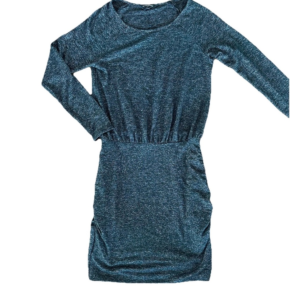NWOT Banana Republic Sweater Dress Women’s S- LongSleeve Black Gray Knit Stretch